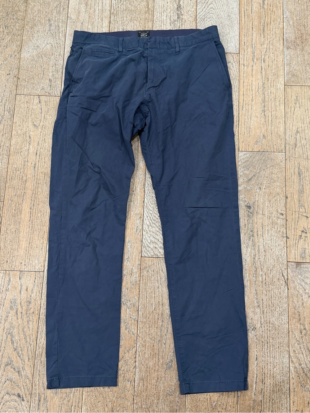 J.Crew 484 Slim Tech Pants Mens Royal Navy Performance Stretch Travel Sz 33x30